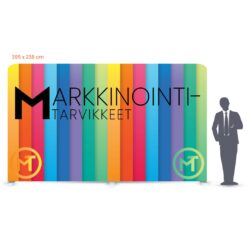 Suora messuseinä 395 x 238 cm - Markkinointitarvikkeet
